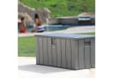 Lifetime Kissenbox Premium Wood Dunkelgrau 570 Liter Bild 3