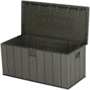 Lifetime Kissenbox Premium Wood Dunkelgrau 570 Liter Bild 4