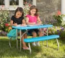 Lifetime Kunststoff Kinder Picknickgarnitur Blau Bild 4