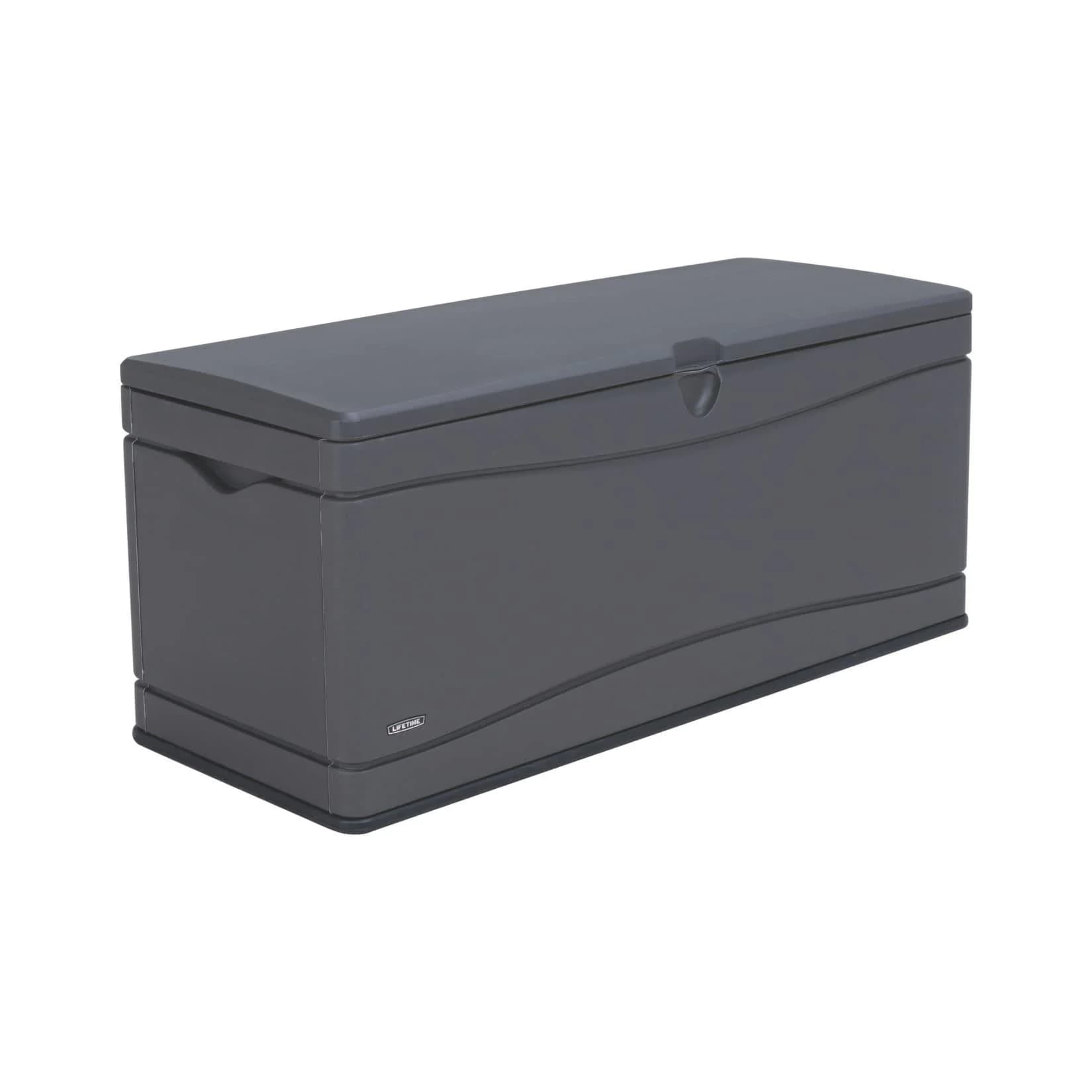 Lifetime XXL Gartenbox 495l Carbongrau - Robuste Aufbewahrungsbox