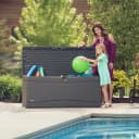 Lifetime XXL Gartenbox 495l Carbongrau - Robuste Aufbewahrungsbox Bild 2