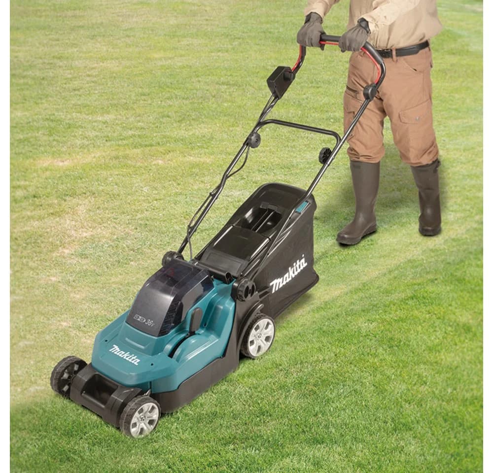 Makita Akku-Rasenmäher 2x18V4Ah 2Akku+Do.LG DLM382PM2