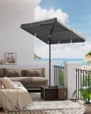 SONGMICS Sonnenschirm 180x125 cm UPF 50+ Balkon Bild 1
