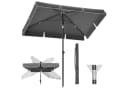 SONGMICS Sonnenschirm 180x125 cm UPF 50+ Balkon Bild 2