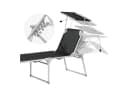 SONGMICS Gartenliege mit Dach Aluminium verstellbar Bild 2