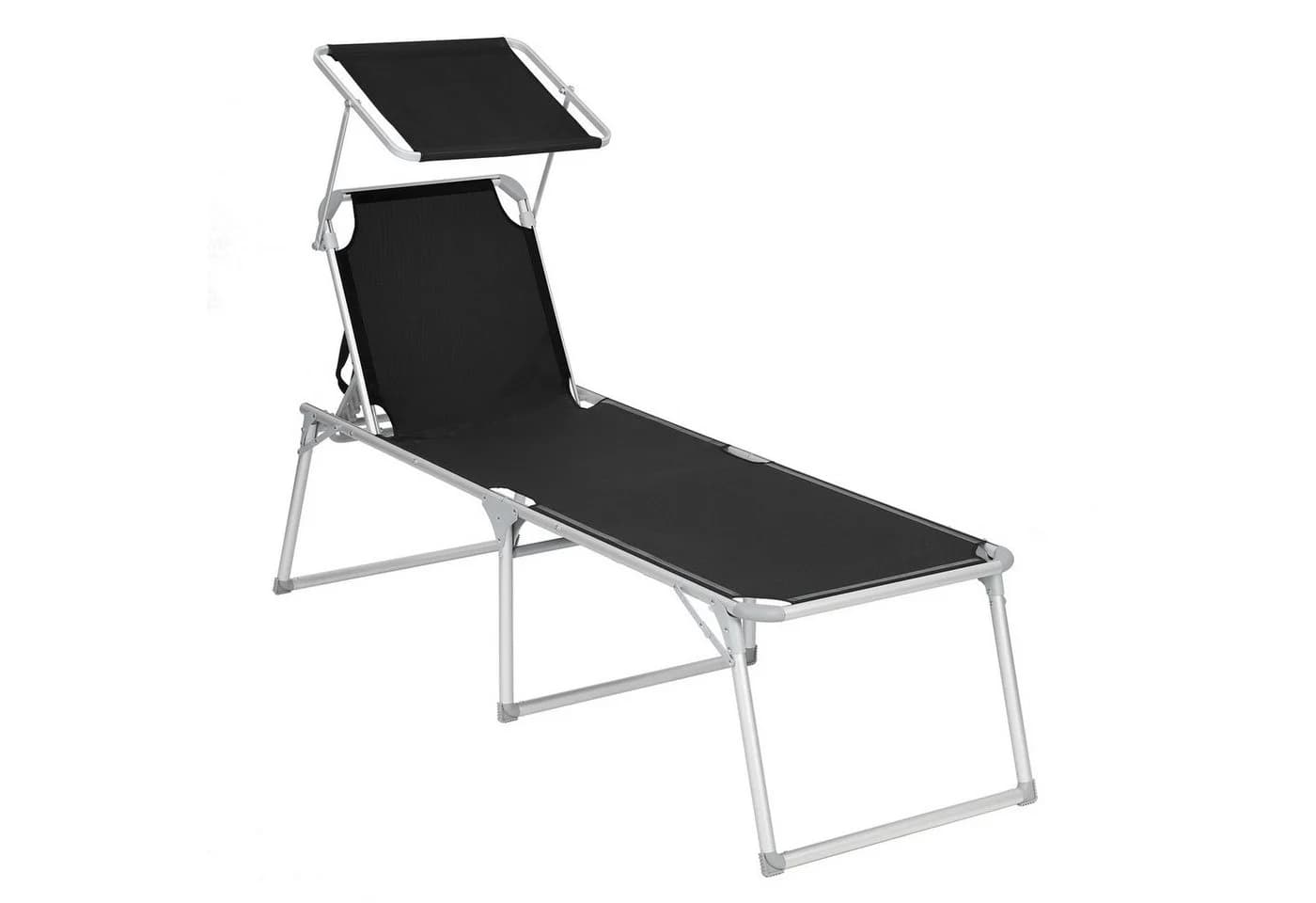 SONGMICS Gartenliege mit Dach Aluminium verstellbar - Bild 3
