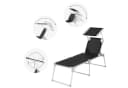 SONGMICS Gartenliege mit Dach Aluminium verstellbar Bild 5