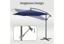 SONGMICS Sonnenschirm 300 cm UV-Schutz UPF 50+ Marineblau Bild 4