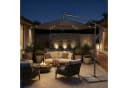 SONGMICS Sonnenschirm 300 cm LED-Beleuchtung UPF 50+ Bild 1
