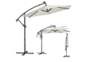 SONGMICS Sonnenschirm 300 cm LED-Solar-Beleuchtung UPF 50+ Bild 2