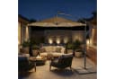 SONGMICS Sonnenschirm 300 cm LED-Beleuchtung UPF 50+ Bild 1