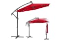 SONGMICS Sonnenschirm 300 cm LED-Beleuchtung UPF 50+ Bild 2