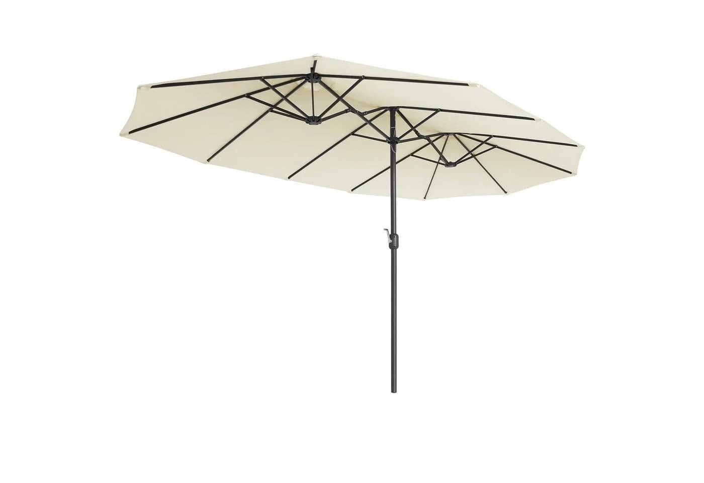 SONGMICS Sonnenschirm 460x270 cm UPF 50+ Beige - Bild 2