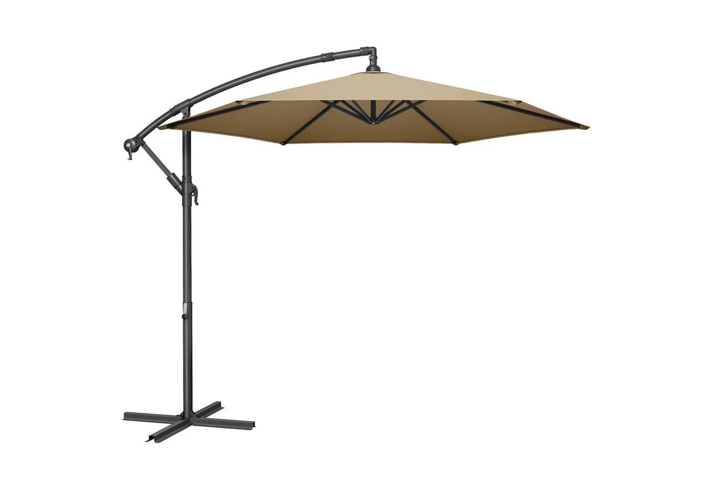 SONGMICS Sonnenschirm 300 cm UV-Schutz UPF 50+ mit Kurbel und Ständer - Bild 2