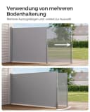 SONGMICS Seitenmarkise Bodenhalterung für Stahl-Standpfosten Bild 5