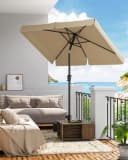 SONGMICS Sonnenschirm 200x150 cm Balkon UPF 50+ Bild 1