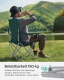 SONGMICS Campingstuhl Klappstuhl 2er Set bis 150 kg belastbar Bild 3