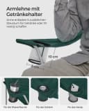 SONGMICS Campingstuhl Klappstuhl 2er Set bis 150 kg belastbar Bild 5