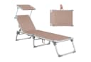 SONGMICS Gartenliege klappbar 193x55x31 cm Bild 2