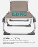 SONGMICS Gartenliege klappbar 193x55x31 cm Bild 5