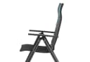 SONGMICS Gartenstuhl 4 St. 8-fach verstellbare Rückenlehne Schwarz/Grau Campingstuhl Bild 5