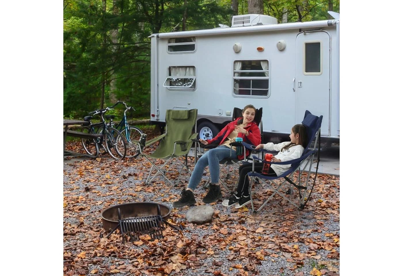 SONGMICS Campingstuhl Klappstuhl Outdoor mit Kopfstütze 150 kg - Bild 4