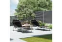 SONGMICS Gartenliege Klappbar Schwarz Bild 3