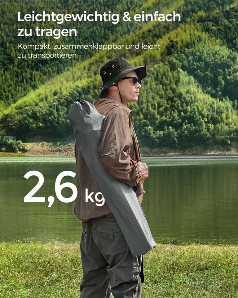 SONGMICS Campingstuhl Klappstuhl 2er Set bis 150 kg belastbar - Bild 5
