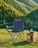 SONGMICS Campingstuhl Klappstuhl 2er Set bis 150 kg belastbar Blau Bild 1