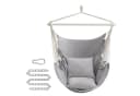 SONGMICS Hängesessel Cremeweiß Metallkette 150 kg belastbar Bild 2