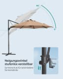 SONGMICS Sonnenschirm 300cm mit LED-Beleuchtung Bild 5