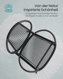 SONGMICS Gartenlounge-Set 3-tlg. 2 Stühle 1 Beistelltisch PE-Polyrattan Bild 4