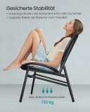 SONGMICS Gartenlounge-Set 3-tlg. 2 Stühle 1 Beistelltisch PE-Polyrattan Bild 5