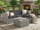 SONGMICS Gartenlounge-Set 5-tlg. Rattan Bild 2