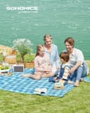 SONGMICS Picknickdecke 200x200cm Wasserdicht Bild 1