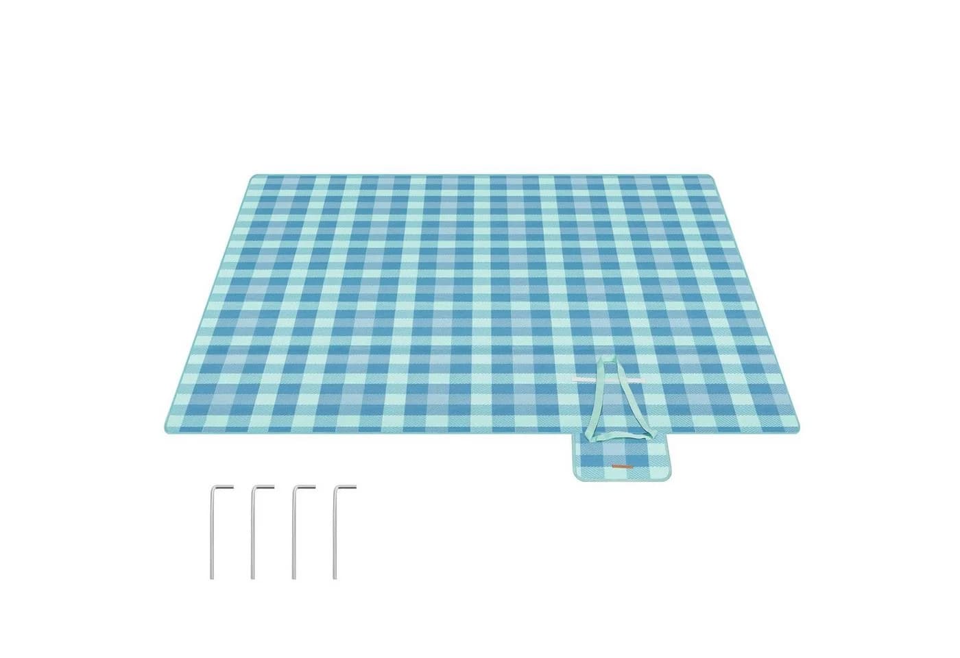 SONGMICS Picknickdecke 200x200cm Wasserdicht - Bild 2