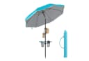 SONGMICS Sonnenschirm 160 cm Blau Strandschirm UPF 50+ Bild 2