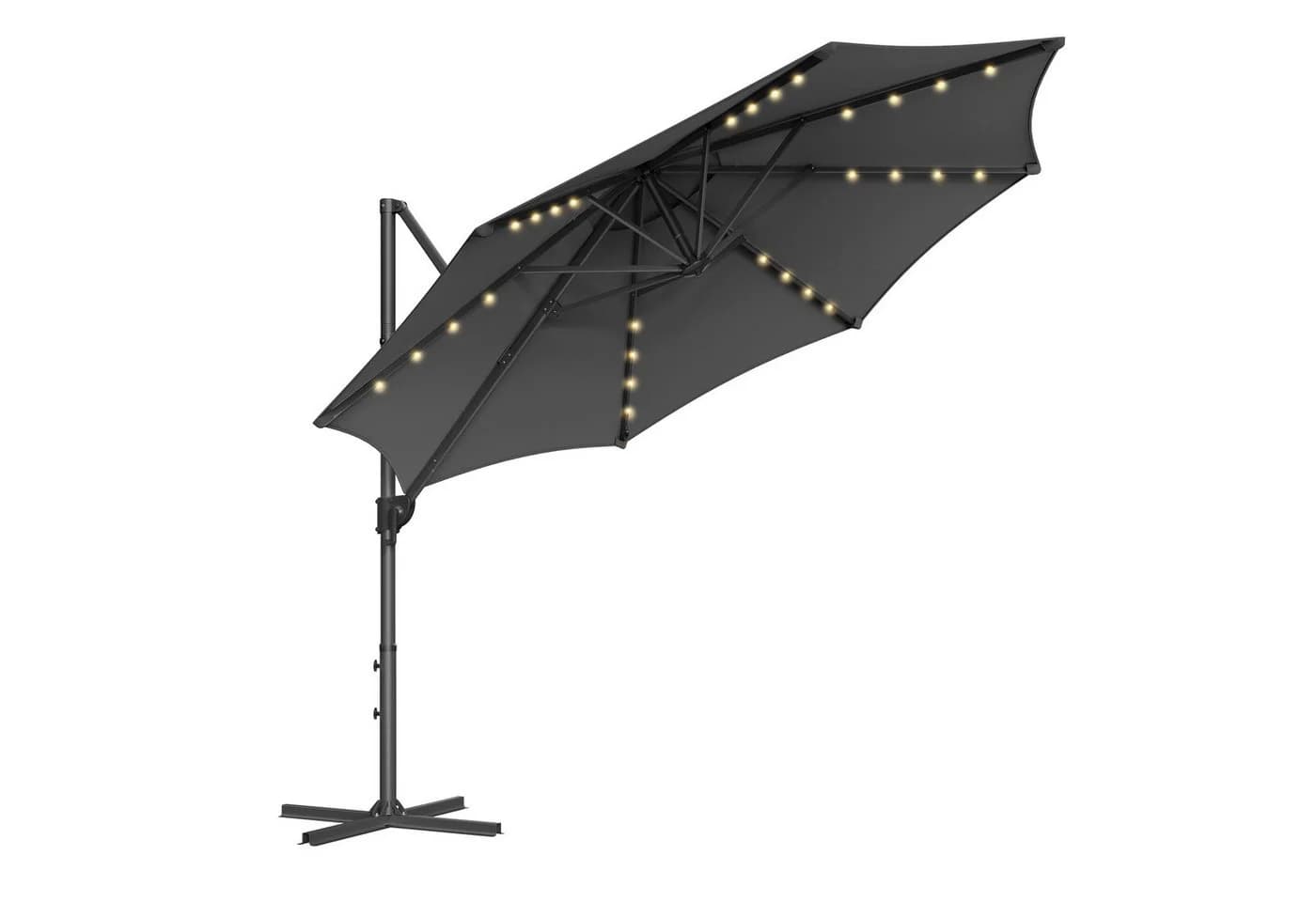 SONGMICS Sonnenschirm Ampelschirm 300cm LED-Beleuchtung - Bild 2