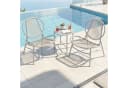 SONGMICS Gartenlounge-Set 3-tlg. Grau PE-Polyrattan Bild 3