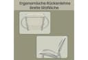 SONGMICS Gartenlounge-Set 3-tlg. Grau PE-Polyrattan Bild 4