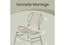 SONGMICS Gartenlounge-Set 3-tlg. Grau PE-Polyrattan Bild 5