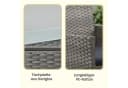 SONGMICS Gartenlounge-Set 4-tlg. Grau Polyrattan Bild 5