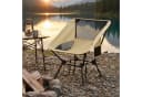 SONGMICS Campingstuhl Gartenstuhl Klappstuhl höhenverstellbar Braun Bild 1