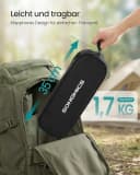 SONGMICS Campingstuhl höhenverstellbar Klappstuhl Stahlrahmen Schwarz Bild 4