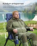 SONGMICS Campingstuhl mit verstellbarer Rückenlehne und Getränkehalter Bild 5