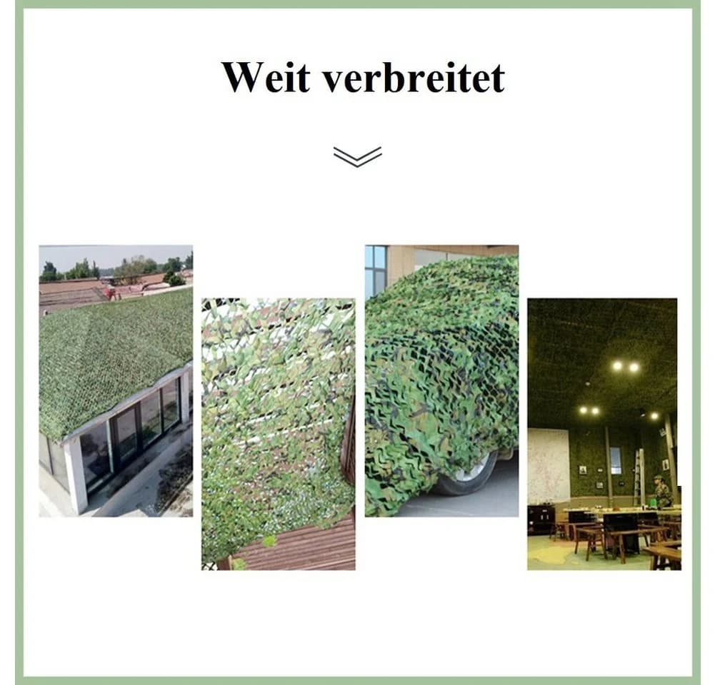 OSTWOLKE Sonnensegel 4x6M Tarnnetz Camouflage Netz Dekoration Sonnenschutz