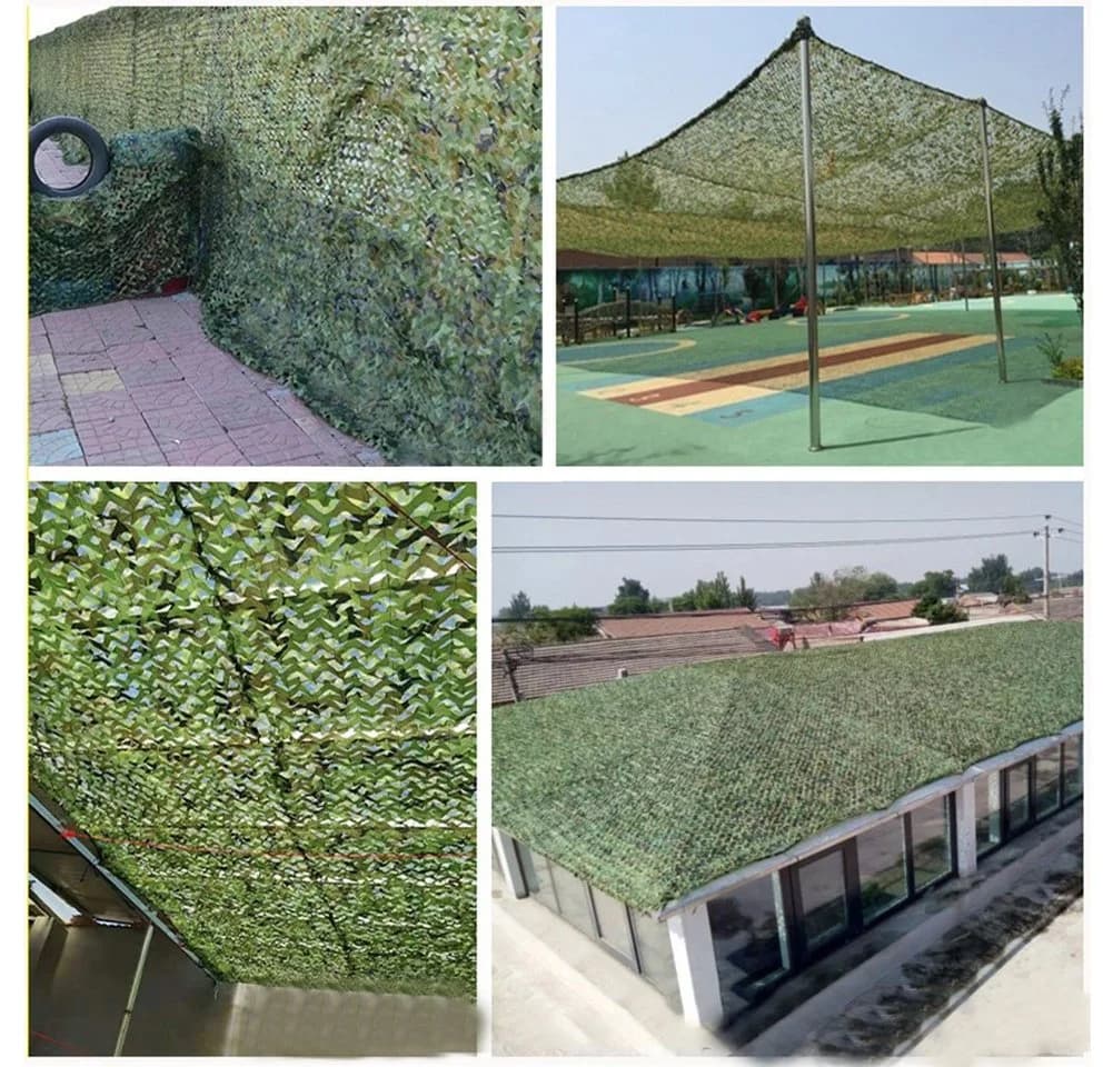 OSTWOLKE Sonnensegel 4x6M Tarnnetz Camouflage Netz Dekoration Sonnenschutz - Bild 3