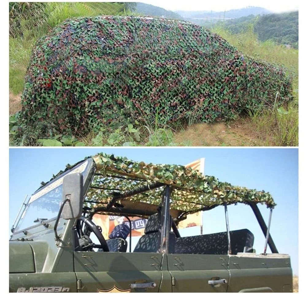 OSTWOLKE Sonnensegel 4x6M Tarnnetz Camouflage Netz Dekoration Sonnenschutz - Bild 5