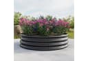 HOMERECOMMEND Hochbeet Blumenkasten Halbkreis Metall Schwarz (2 St) Bild 5