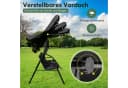 COSTWAY Hollywoodschaukel Gartenbank 3-Sitzer Schwarz mit Sonnendach Bild 4